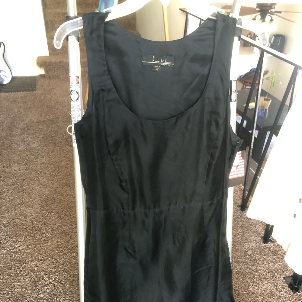 Nicole Miller, Black silk dress, size 10